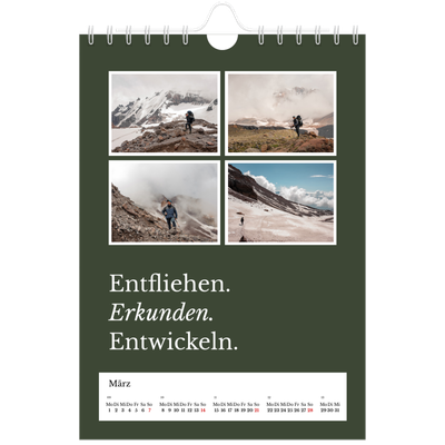 Fotokalender A5 — Redaktionelle Erde [Marsch]