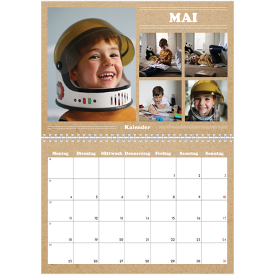 Fotokalender A4 doppelt (30 x 40 cm) — Magazinstil [deckblatt]