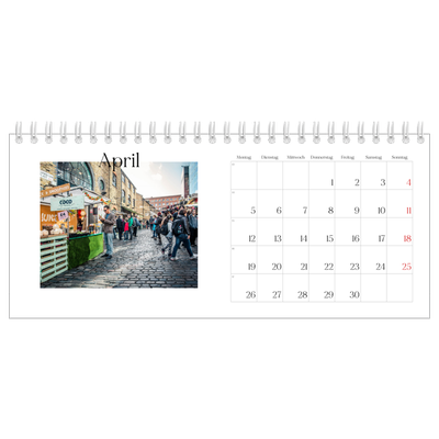 Tischkalender — Mein Reisebericht [April]
