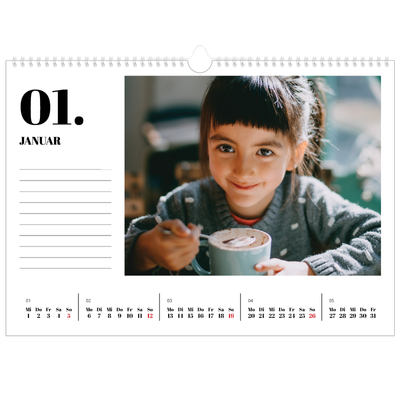 Fotokalender A3 — Serif und Momente [Januar]
