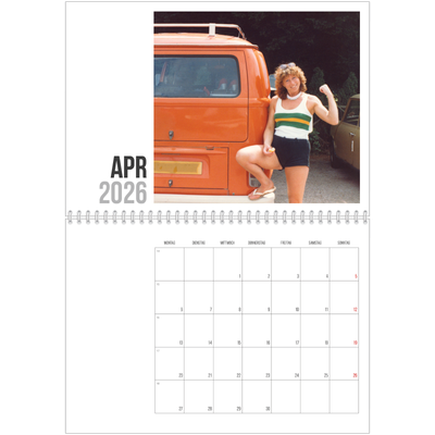 Fotokalender A4 doppelt (30 x 40 cm) — Kurztext [April]