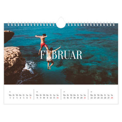 Fotokalender A4 — Endloses Entfliehen [Februar]