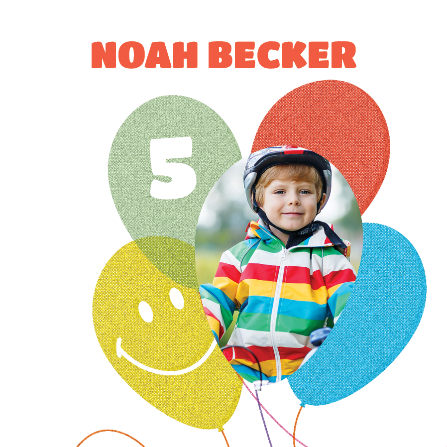 Einladungskarten — Ballons