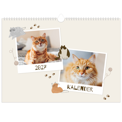 Fotokalender A3 — Verspieltes Kätzchen [deckblatt]