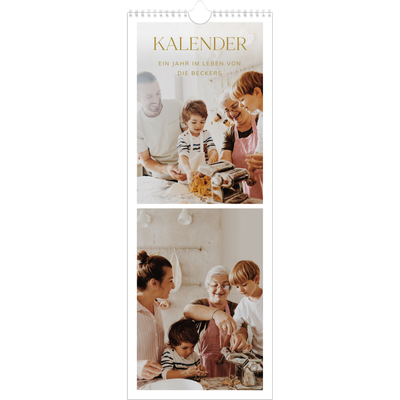 Küchenkalender  — Großer goldener Text [deckblatt]