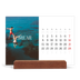 Tischkalender mit Holzfuß Querformat  — Endloses Entfliehen [Februar]