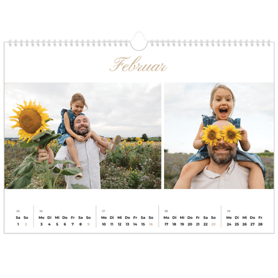 Fotokalender A3 — Eleganter Kalender [Februar]