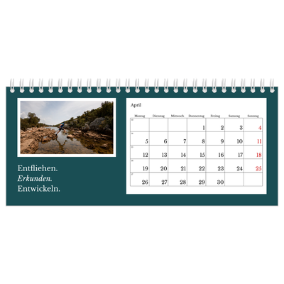 Tischkalender — Redaktionelle Erde [April]