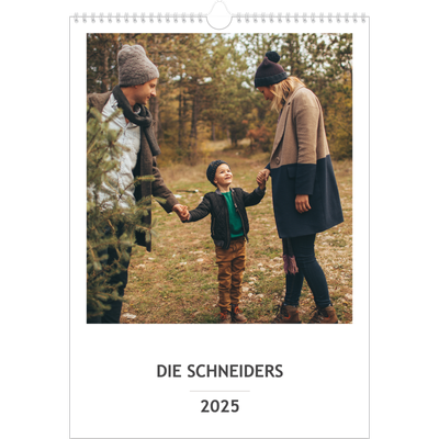 A3 Familienplaner — Einfacher Planer - 5-köpfige Familie [deckblatt]