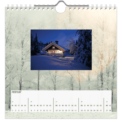 Jahreskalender Quadratisch — Mutter Natur [Februar]