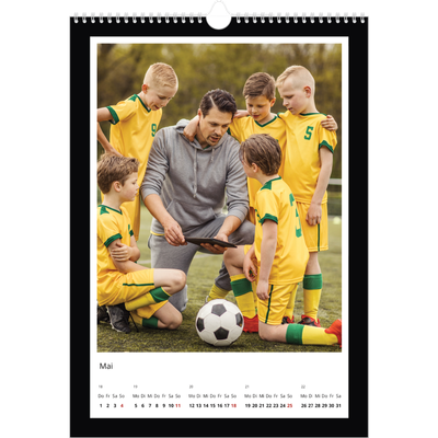 A3 Jahreskalender — Schwarzer Rahmen [deckblatt]