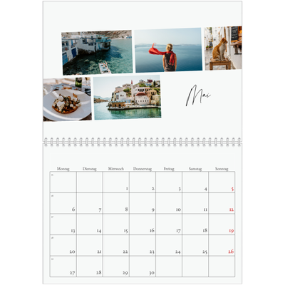 Fotokalender A4 doppelt (30 x 40 cm) — Städtereise [Mai]