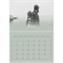 Fotokalender A4 doppelt (30 x 40 cm) — Zartgrüner Farbverlauf [Januar]