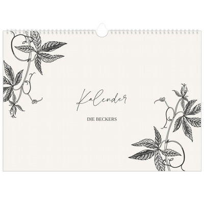 Fotokalender A3 — Tinte und Efeu [deckblatt]