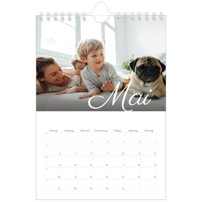 Fotokalender A5 — Handgeschriebener Monat [deckblatt]