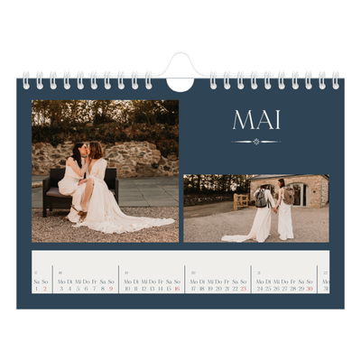 Fotokalender A5 — Schiefer und Serifen [Mai]