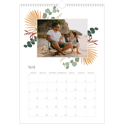 A3 Jahreskalender — Boho [deckblatt]