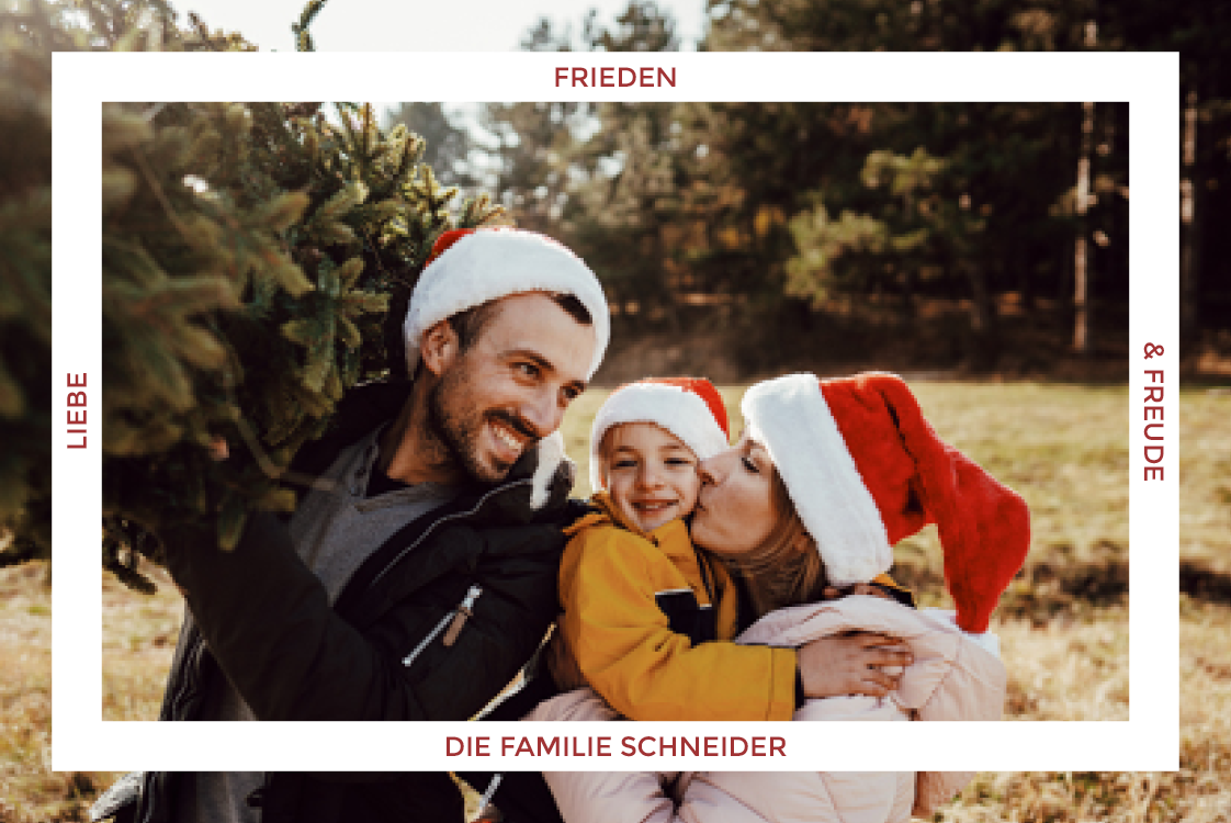 Fotokarten — Gerahmte Nachricht