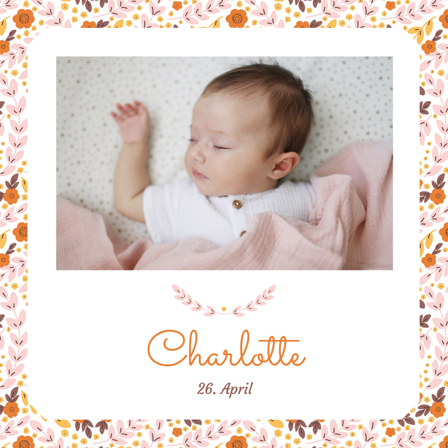 Einladungskarten — Herbstlicher Rahmen