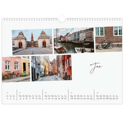Fotokalender A3 — Städtereise [Januar]