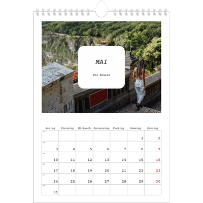 Fotokalender A4 (20 x 30 cm) — Die ganze Geschichte [Mai]