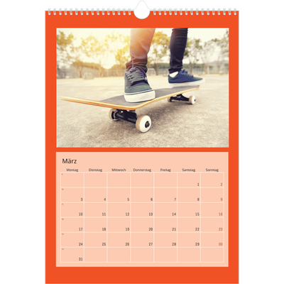 A3 Jahreskalender — Ganzseitige Farbe [Marsch]