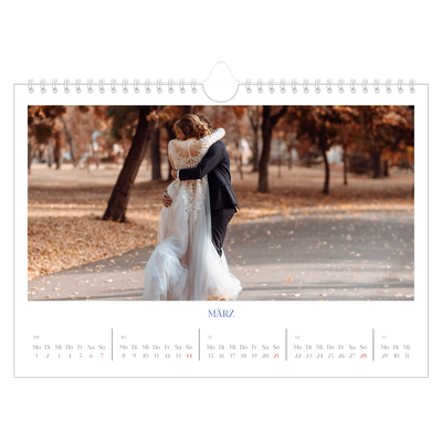 Fotokalender A4 — Kobalt Klassik [Marsch]