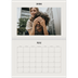 Fotokalender A4 doppelt (30 x 40 cm) — Schlicht in Creme [deckblatt]