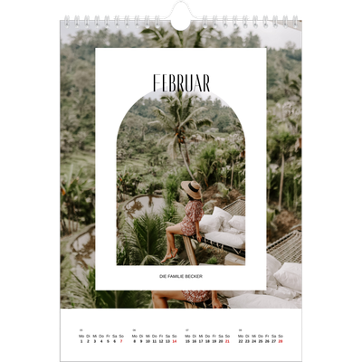 Fotokalender A4 (20 x 30 cm) — Der offene Bogen [Februar]