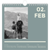 Jahreskalender Quadratisch — Modern und kräftig [Februar]