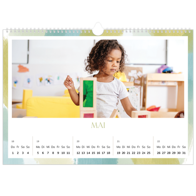 Fotokalender A3 — Farbpinsel-Effekt [deckblatt]