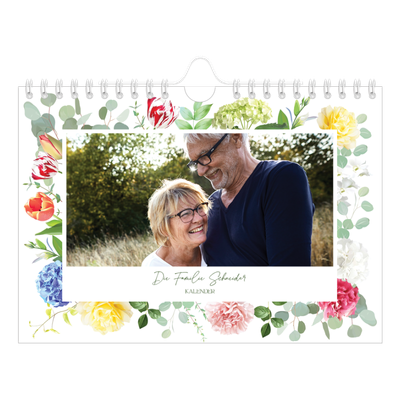 Fotokalender A5 — Klassisch geblümt [deckblatt]