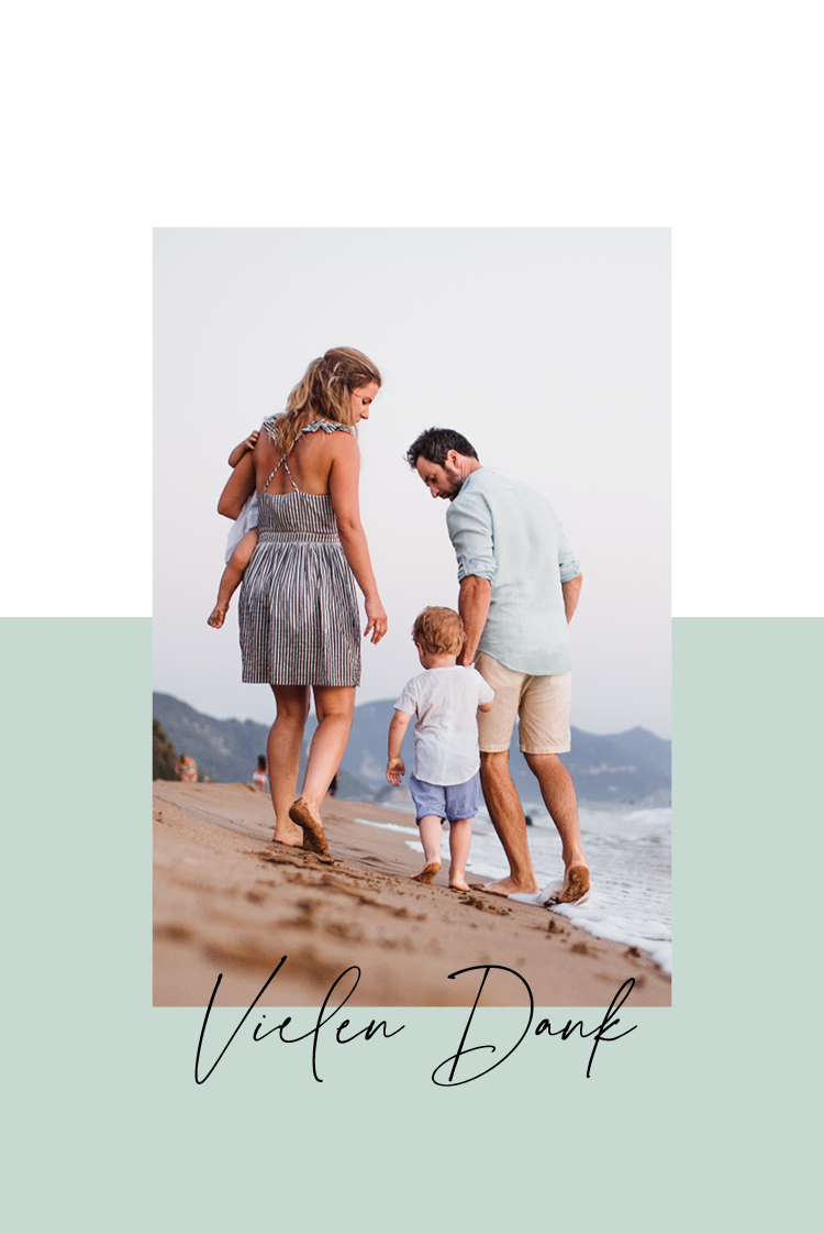 Dankeskarten — Dankeskarte Grün