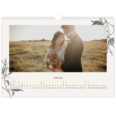 Fotokalender A3 — Tinte und Efeu [Januar]
