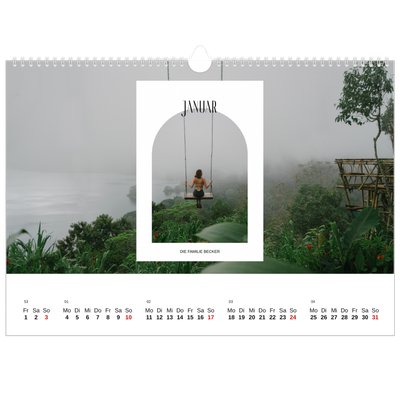 Fotokalender A3 — Der offene Bogen [Januar]