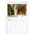 Fotokalender A4 (20 x 30 cm) — Geschenkpapier blumig [Januar]
