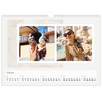 Fotokalender A3 — Sanfte Farbtöne