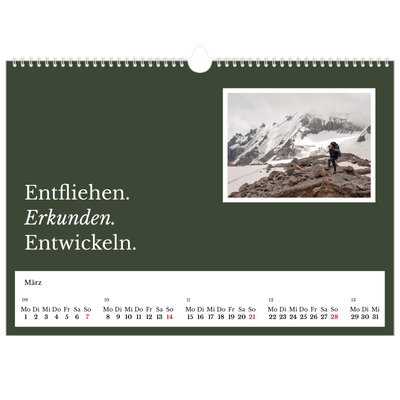 Fotokalender A3 — Redaktionelle Erde [Marsch]