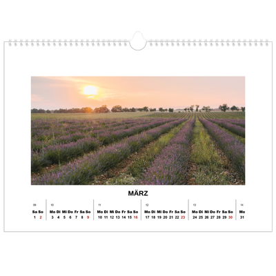 Fotokalender A3 — Schlichtes Foto [Marsch]