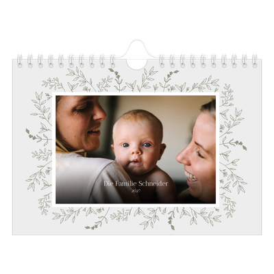 Fotokalender A5 — Zart geblümt [deckblatt]