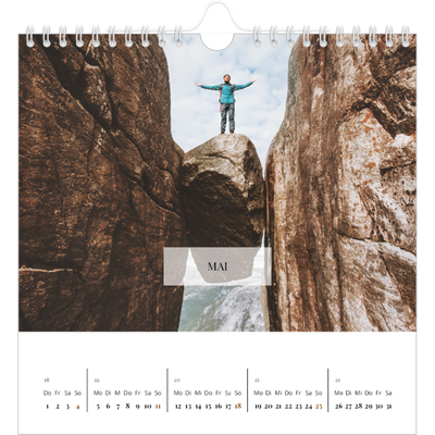 Jahreskalender Quadratisch — Klassischer Kalender [deckblatt]