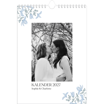Fotokalender A4 (20 x 30 cm) — Elegante Blumen [deckblatt]