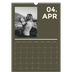 A3 Jahreskalender — Modern und kräftig [April]