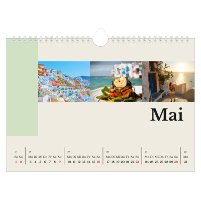 Fotokalender A4 — Sehenswürdigkeiten der Welt [Mai]