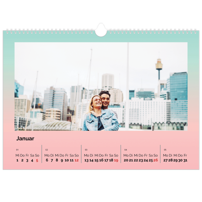 Fotokalender A3 — Pastelltöne [Januar]