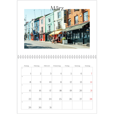 Fotokalender A4 doppelt (30 x 40 cm) — Mein Reisebericht [Marsch]