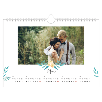Fotokalender A4 — Blumen-Illustrationen [deckblatt]