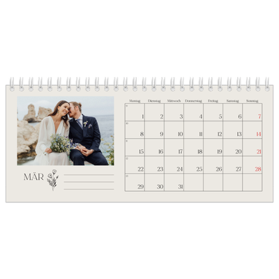 Tischkalender — Blühende Initialen [Marsch]