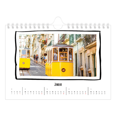 Fotokalender A5 — Scrapbook-Schnappschüsse [productPages.calendar.imageAltTags.january]