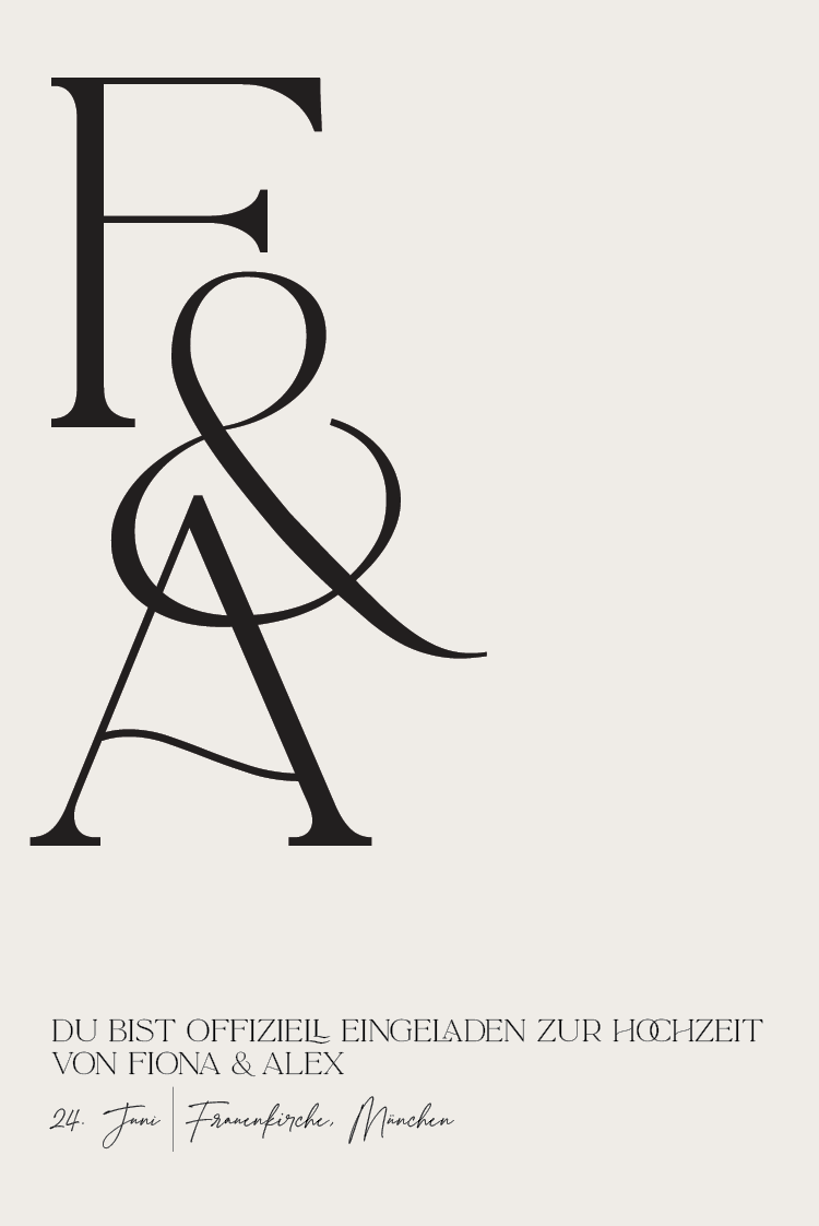 Einladungskarten — Moderne Liebe